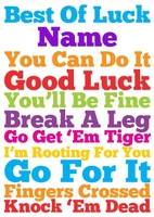 Best of Luck Personalised Good Luck Card
