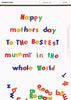 Bestest Mum Mothers Day Card