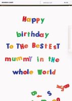 Bestest Mummy Birthday Card