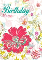 Birthday Bouquet Personalised Birthday Card