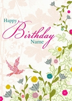 Birthday Garden Personalised Birthday Card