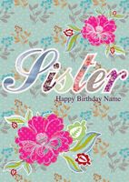 Birthday Sister Personalised Card