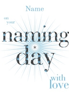 boy naming personalised naming day