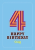 Boys 4th Fourth Birthday Card
