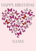 butterfly heart personalised birthday card