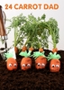 carrot dad fathers day card