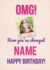 Changed Photo Birthday Card