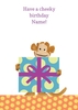 cheeky monkey personalised children