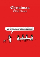 Christmas Argument Funny Christmas Card MT1069