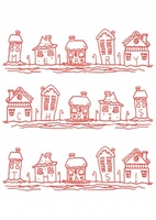 Christmas Houses Traditional Christmas Card CH1078