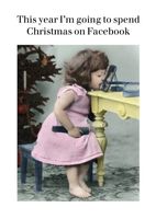 Christmas on Facebook Christmas Card