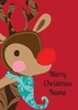 Christmas Reindeer Bright Christmas Card