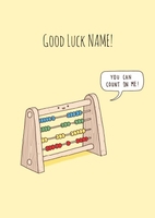 Count on me Good Luck Card OD1044