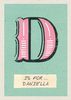 D Alphabet card