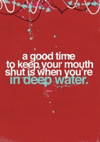 Deep Water Sorry Card