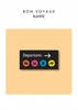 Departures Personalised Leaving Card
