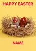 easter chickens knit and purl card