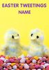 easter tweetings knit and purl card