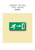 Exit Personalised Leaving Card