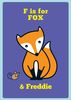 F is for Fox Personalised Card