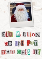 Fat Man Christmas Photo Card