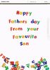 Favourite son Fathers Day Card