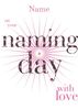 girl naming personalised naming day card