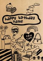 Girly Stuff Personalised Birthday Card