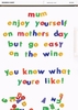 Go Easy on the Wine Mothers Day Card