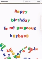 Gorgeous Husband Birthday Card