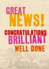 Great News Congratulations card BC1048