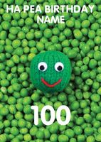 Ha-Pea 100th One Hundredth Birthday Card