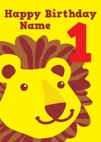 Happy 1st Birthday Lion