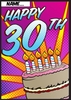 Happy 30th Personalised Birthday Card