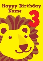 Happy 3rd Birthday Lion