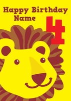 Happy 4th Birthday Lion