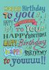 Happy Birthday To You Song Birthday Card LL1095