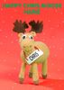 Happy Chris Moose Personalised Christmas Card
