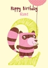 Happy Raccoon Aged 2 Birthday