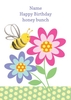 Honey Bunch Personalised Childrens Birthday Card Scribbler Cards