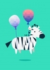 Hovering Zebra General Card JA1049