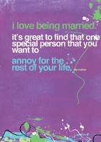 I Love being Married Anniversary Card