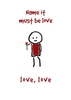 It must be Love Romantic Card
