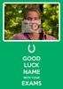 Keep Calm in Your Exams Photo Good Luck Card