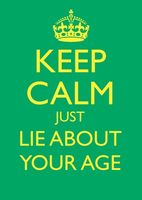Keep Calm lie Birthday Card
