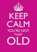 Keep Calm old Birthday Card