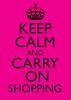 Keep Calm shopping Birthday Card