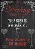 Kew Gardens Valentines Day Card BC1656