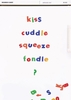 Kiss Cuddle Squeeze Valentines Card