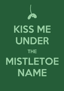 Kiss Me Under the Mistletoe Personalised Christmas Card